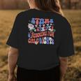 Stars And Stripes Running For Call Lights 4Th Of July Nurse Womens Back Print T-shirt Unique Gifts