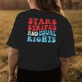 Stars Stripes And Equal Rights 4Th Of July Womens Rights Equal Rights Funny Gifts Womens Back Print T-shirt Unique Gifts