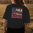Stars Stripes Equal Rights 4Th Of July Red White And Blue Gift For Womens Womens Back Print T-shirt Unique Gifts