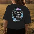 Straight Outta My Twenties 30 Years Floral Gift Womens Back Print T-shirt Unique Gifts