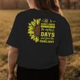 Sunflower Quote Cute Motivational Gift Be A Sunflower Womens Back Print T-shirt Unique Gifts
