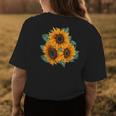 Sunflower Watercolor Floral Designs By La Monarca Womens Back Print T-shirt Unique Gifts