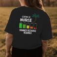 Surgical Nurse Summer Vacation Recharge - Funny Nurse  Womens Back Print T-shirt Personalized Gifts