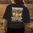 Taekwondo Besties Are More Than Friends Womens Back Print T-shirt Personalized Gifts