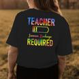 Teacher Summer Recharge Required Tie Dye Teacher Vacation Women's T-shirt Back Print Unique Gifts