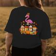 Thanksgiving Flamingo Wearing Hat Fall Coffee Cups Lover For Coffee Lovers Womens T-shirt Back Print Unique Gifts