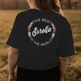 The Best Sorella In The World Italian Sister Womens Back Print T-shirt Unique Gifts