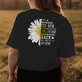 They Whispered To Her I Am The Storm Daisy Womens Back Print T-shirt Unique Gifts