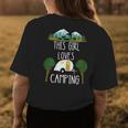 This Girl Loves Camping Rv Teardrop Trailer Camper Caravan Womens Back Print T-shirt Unique Gifts