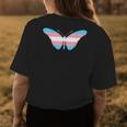 Transgender Butterfly Trans Pride Flag Ftm Mtf Insect Lovers Womens Back Print T-shirt Unique Gifts