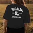 Vidalia Louisiana La Vintage State Athletic Style Womens Back Print T-shirt Personalized Gifts