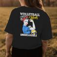 Volleyball Mom Unbreakable Funny Mothers Day Gift Gift For Womens Womens Back Print T-shirt Unique Gifts