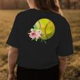 Watercolor Softball Boho Floral Softball Mom Womens Back Print T-shirt Unique Gifts