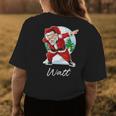 Watt Name Gift Santa Watt Womens Back Print T-shirt Funny Gifts