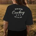 Western Cowboy Cowgirl Gift Womens Back Print T-shirt Unique Gifts