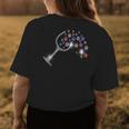 Wine Glass Stars Bling Vintage 4Th Of July Bling Rhinestone Womens Back Print T-shirt Unique Gifts