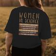 Women Belong In Science Design For Biology & Physics Teacher Womens Back Print T-shirt Unique Gifts