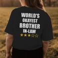 Worlds Okayest Brotherinlaw From Sisterinlaw Gift For Mens Womens Back Print T-shirt Unique Gifts
