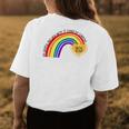 Be Careful Who You Hate Pride Rainbow Gay Pride Ally Lgbtq Womens Back Print T-shirt Funny Gifts
