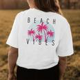 Beach Vibes Palm Trees Beach Summer Women Men Gifts Womens Back Print T-shirt Unique Gifts