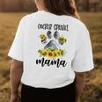 Cute Cocker Spaniel Mama Sunflower Dog Mom Mothers Day Womens Back Print T-shirt Unique Gifts