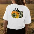 Cute Thanksgiving Gift For Wife Pumpkin Camouflage Sunflower Womens Back Print T-shirt Unique Gifts
