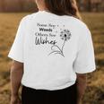 Dandelion Wishes Womens Back Print T-shirt Unique Gifts Dandelion Wishes Womens Back Print T-shirt Unique Gifts