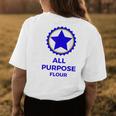 Funny All Purpose Flour Costume Baking Recipe Womens Back Print T-shirt Personalized Gifts