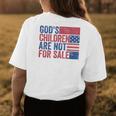 Gods Children Are Not For Sale Funny Quote Gods Children Womens Back Print T-shirt Unique Gifts