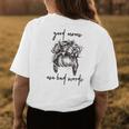 Good Moms Use Bad Words Funny Messy Bun Cussing Fbomb Mom Womens Back Print T-shirt Unique Gifts