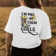 I Am One Of Them Girls Cowgirl Boots Sunflower Western Womens Back Print T-shirt Unique Gifts