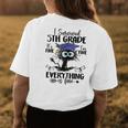 I Survived 5Th Grade Graduated Funny Black Cat Graduation Womens Back Print T-shirt Personalized Gifts