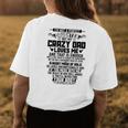 Im Not A Perfect Daughter But My Crazy Dad Loves Daughter Womens Back Print T-shirt Funny Gifts