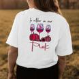 In October We Wear Pink Pumpkin Wine Sunflower Breast Cancer Womens Back Print T-shirt Unique Gifts