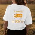 Never Underestimate A Nurse With An Rv Camper Gifts Womens Back Print T-shirt Funny Gifts