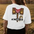 Rodeo Outfit Wild Western Cowboy Cowgirl Halloween Costume Womens Back Print T-shirt Unique Gifts
