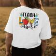 Teach Love Inspire Cute Teacher Teaching 1St Day Of School Womens Back Print T-shirt Funny Gifts