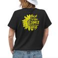 19Th Wedding Anniversary Sunflower Wife October 2000 Gift Womens Back Print T-shirt Gifts for Her