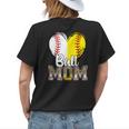 Awesome Leopard Ball Mom Baseball Lover Women Gift Womens Back Print T-shirt Gifts for Her