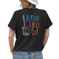 Be Kind And Rock On – Puzzle Guitar Asd Autism Awareness Womens Back Print T-shirt Gifts for Her