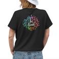 Be Kind Multi Colored Leopard Sunflower For Women And Girls Womens Back Print T-shirt Gifts for Her