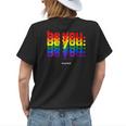 Be You Be Proud Lgbtq Pride Rainbow | Lesbian Gay Lgbt Ally Womens Back Print T-shirt Gifts for Her