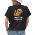 Bearded Dragon Mom Pet Lover Women Lizard Owner Reptile Womens Back Print T-shirt Gifts for Her