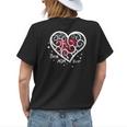 Best Mom Ever Mothers Day Floral Heart Gift Gift For Womens Womens Back Print T-shirt Gifts for Her