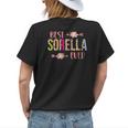 Best Sorella Ever Italian Sister Leopard Floral Womens Back Print T-shirt Gifts for Her