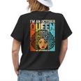 Birthday Junenth Queen Black History October Girls Retro Womens Back Print T-shirt Gifts for Her