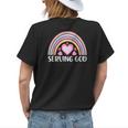 Boho Rainbow For Women Serving God Faith Christianity Faith Funny Gifts Womens Back Print T-shirt Gifts for Her