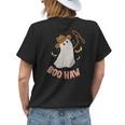 Boohaw Ghost Halloween Cowboy Cowgirl Costume Retro Womens Back Print T-shirt Gifts for Her