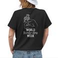 Breastfeeding Mom Hug And Kiss Baby World Breastfeeding Week Womens Back Print T-shirt Gifts for Her