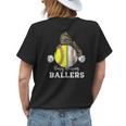Busy Raising Ballers Baseball Softball Bandana Mom Leopard Womens Back Print T-shirt Gifts for Her